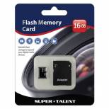 Super Talent 16GB Micro SDHC Memory Card w/ Adapter, Retail