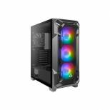 Antec Dark League DF600 FLUX, Mid Tower ATX Gaming Case, Tempered Glass Side Panel, USB3.0 x 2, 360 mm Radiator Support, F-LUX Platform, 3 x 120 mm ARGB, 1 x 120 mm reverse & 1 x 120 mm fans Included