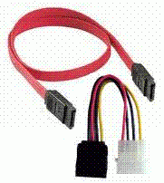 (iMicro 2con 12 inch Serial ATA Data Cable ) AND ( iMicro Serial ATA Power Cable 3 Inch )